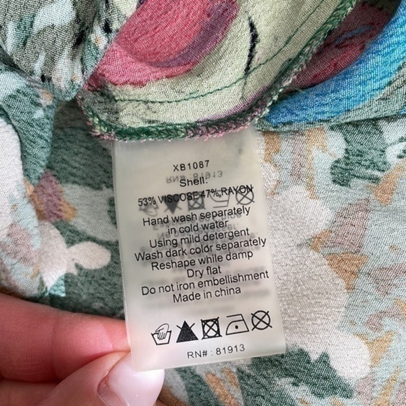 Plenty by Tracy Reese Anthropologie Daphne wrap floral ruffle dress small - Picture 3 of 10